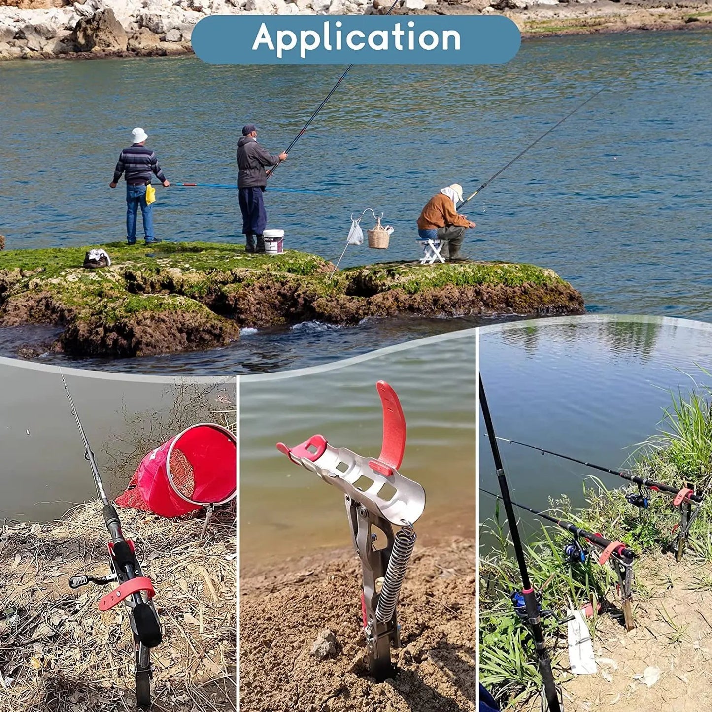 Automatic Fishing Rod Holder(maximum tension to 110 pounds)